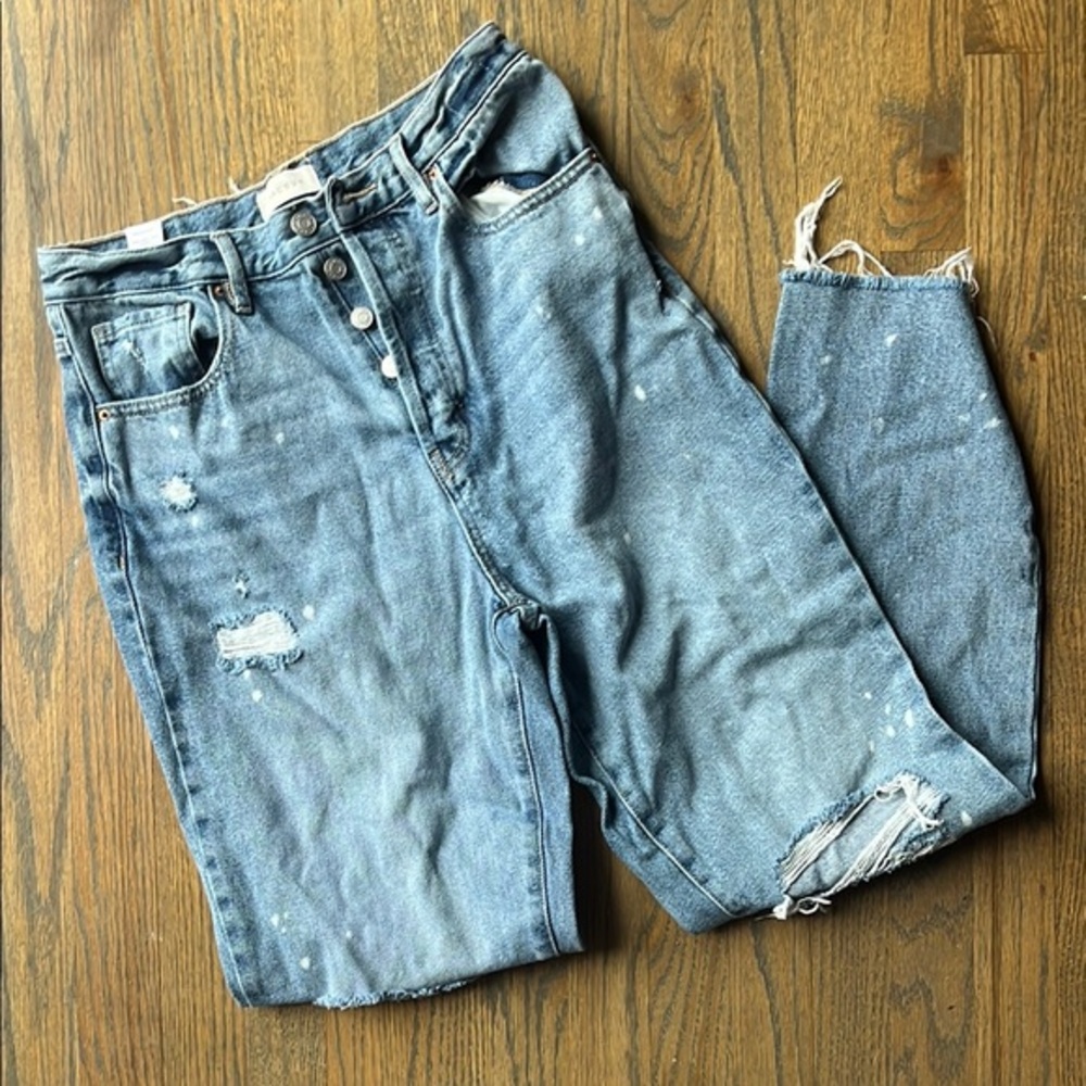 Distressed Blue Women's Jeans